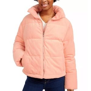 Collection B peach puffer jacket NWT